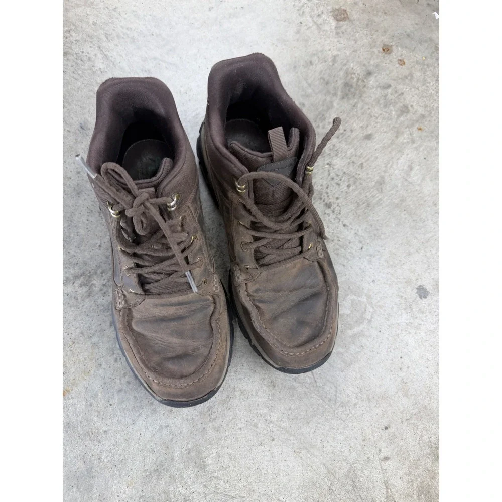Vintage Skechers Brown Leather Goodyear Work Boots 205381 Mens 12